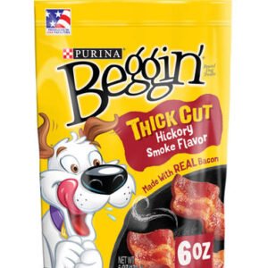 Buy Beggin’ Thick Cut Hickory Smoke Flavor Dog Treats 6oz Online