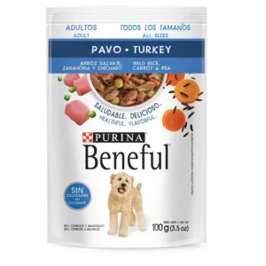 Buy Beneful Pouch Adult Turkey 100g online