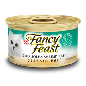 Buy Fancy Feast® Classic Paté Cod, Sole & Shrimp Gourmet Wet Cat Food 3oz Online