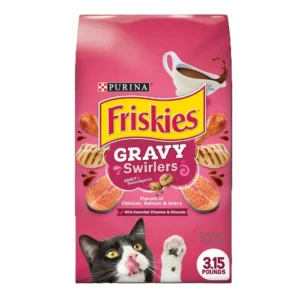 Buy Friskies Gravy Swirlers With Flavors of Chicken, Salmon & Gravy Dry Cat Food Online