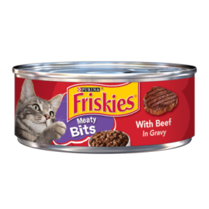 Buy Friskies Meaty Bits With Beef in Gravy Wet Cat Food 5.5oz Online