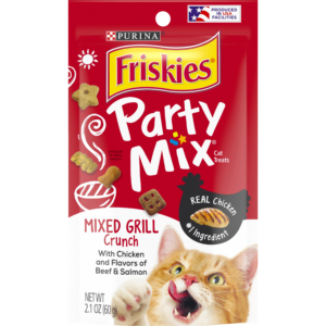 Buy Friskies Party Mix Mixed Grill Adult Cat Treats 2.1oz Online