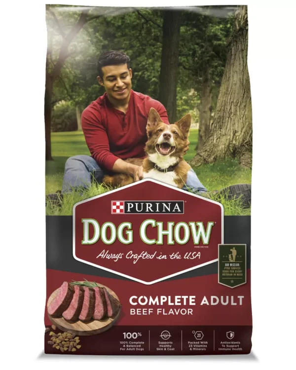 Buy Purina Dog Chow Beef Complete Adult Dry Dog Food 48lb Online